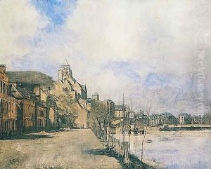 Vue Presumee De Saumur by Antoine Vollon