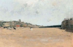 La Mer A Trouville by Luigi Loir