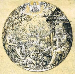 Adam and eve with their children Adam and eve with their children