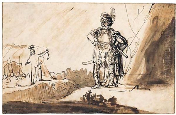 Pen And Brown Ink And Wash - view 1