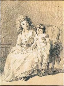 Portrait of a mother and child