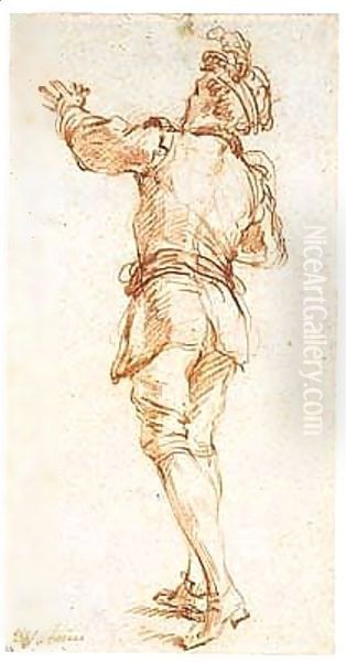Bears Inscription In Brown Ink Watteau - view 1