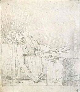 The death of marat by Jacques Louis David