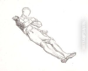 Male Figure Study by Thomas Couture