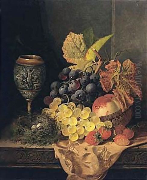 Still Life With Fruit, Bird's Nest And A Goblet - view 1