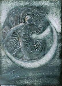 Luna by Sir Edward Coley Burne-Jones