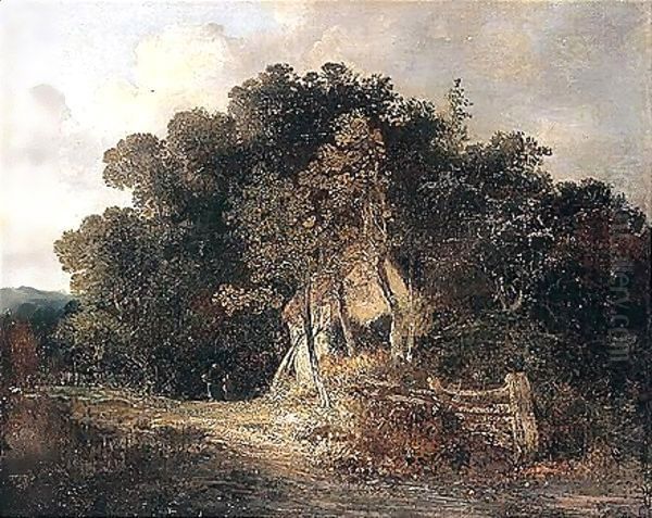 Wooded Landscape With Cottage, Near Norwich - view 1
