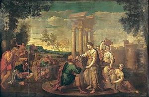 Rebecca At The Well by David Allan