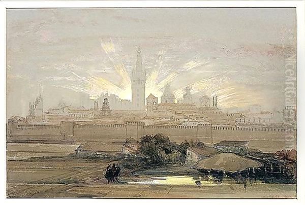 View Of Seville At Sunset - view 1