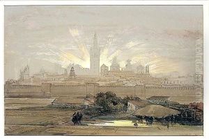 View Of Seville At Sunset by David Roberts