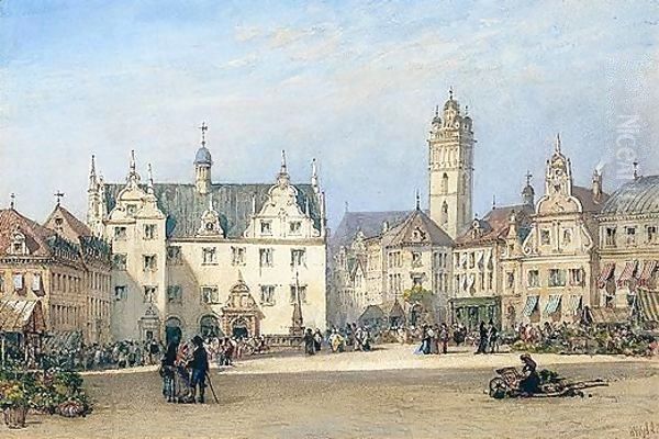 The Market Square, Darmstadt, Germany - view 1