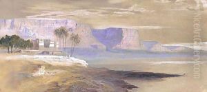 Kasr Ed Saad, Egypt by Edward Lear