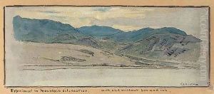 Two Studies Of The Old Man Of Coniston, Lancashire by Albert Goodwin
