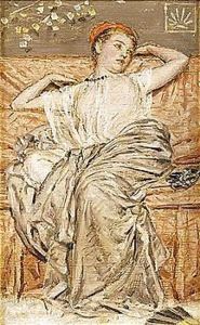 Study Of A Draped Figure by Albert Joseph Moore