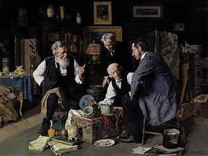 The connoisseurs by Louis Charles Moeller