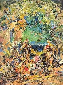 Stage design for le Corsair by Konstantin Alexeievitch Korovin