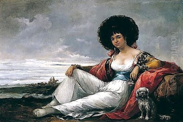 La Maja Del Perrito ('Maja' With A Small Dog) - view 1