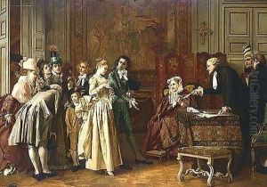 Le Mariage by Jules Adolphe Goupil