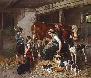 Im Stall (In The Stable) by Adolf Eberle