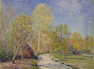 Le Matin A Moret En Mai by Alfred Sisley
