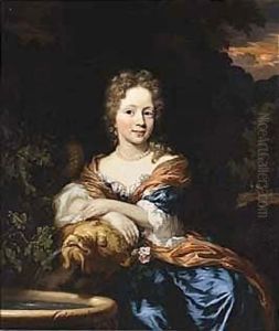 A Portrait Of A Young Lady by Nicolaes Maes