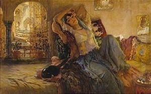 The Odalisque by Frederick Arthur Bridgman