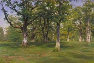 Foret De Fontainebleau Le Printemps Au Bois by Rosa Bonheur