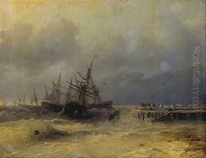 The Rescue 3 by Ivan Konstantinovich Aivazovsky