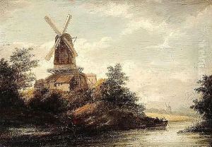 A Later Copy, In Reverse, Based Upon A Painting By Ruisdael Formerly With Robert Noortman, London by Jacob Van Ruisdael