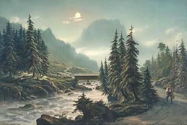 Pont Du Lutschine Vers Le Hunefluh - view 1