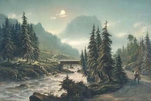 Pont Du Lutschine Vers Le Hunefluh