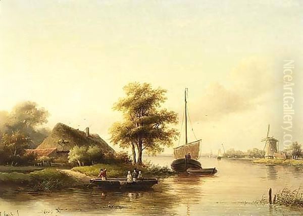 A River Landscape In Summer - view 1