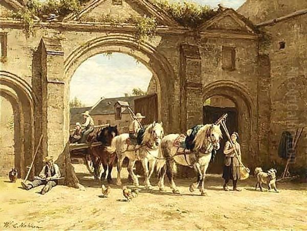 Harvesters Near A Court-yard - view 1