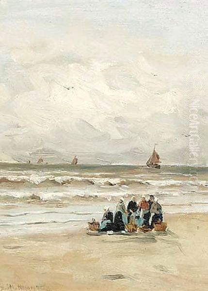 Fisherwomen On The Beach - view 1