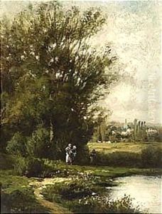 Bord D'Une Riviere (A Pair) by Leon Victor Dupre