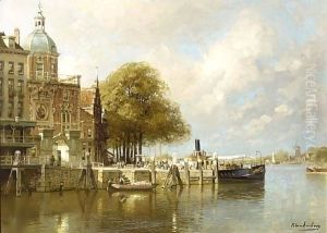 A View Of Het Groothoofd by Johannes Christiaan Karel Klinkenberg
