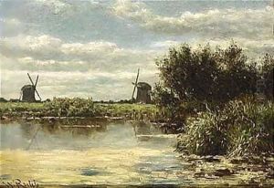 Windmills In A Polder Landscape 2