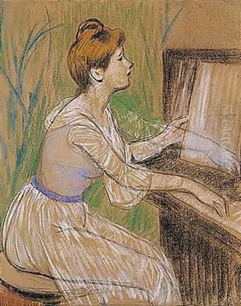 Playing the piano - view 1