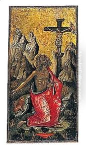 Saint Jerome In The Wilderness by Angelos Bitzamanos