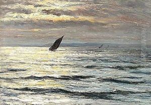 Sunset Over The Sea by Joseph Henderson