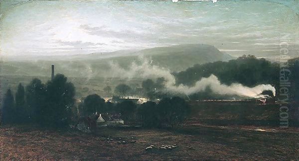 The Night Mail To The North, Bridge Of Allan Station - view 1