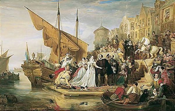 Mary Queen Of Scots Arriving At Leith, 1651 - view 1
