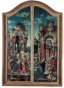 Altarpiece Inner And Outer Wings, Framed Together Altarpiece Inner And Outer Wings, Framed Together