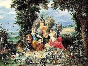Jan Brueghel The Younger by Frans the younger Francken