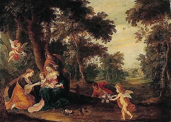 A Landscape With The Mystic Marriage Of Saint Catherine - view 1