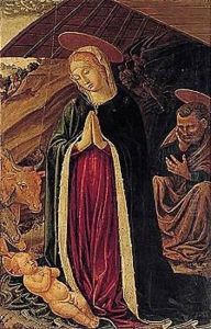 Madonna Adoring The Christ Child, With Saint Joseph