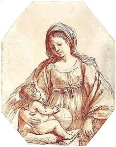 The Madonna And Child by Giovanni Francesco Barbieri