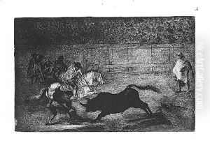 Bull fight by Francisco Goya Fuendetodos