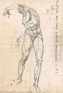 Study Of A Male Nude by Johann Henry Fuseli