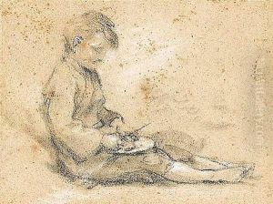 Study Of A Beggar Boy Eating by Thomas Gainsborough